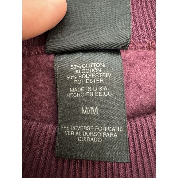 Vintage Olympic Sweatshirt Mens Purple JC Penney USA Embroidered Size Medium - Picture 5 of 10